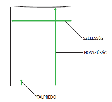 Talpred�s BOPP (celof�nszer�) tasak, zacsk�